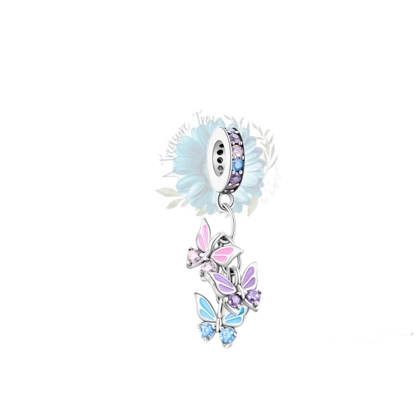 Triple butterfly charm Triple butterfly charm