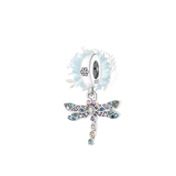 Coloured dragonfly charm