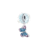 Blue and purple butterfly charm