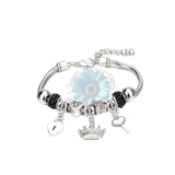 Crown charm bracelet