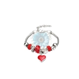 Heart charm bracelet