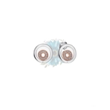 Two toned stud earrings