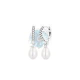 Hoop pearl drop dangle earrings