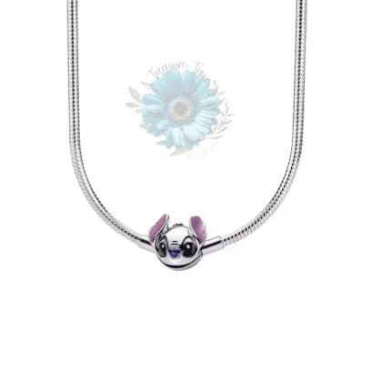 Stitch charm necklace