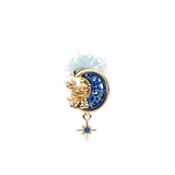 Mickey and Minnie moon and star charm