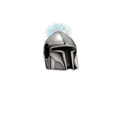 Mandolorian helmet charm