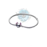 Stitch face silver charm bracelet