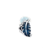 Dark blue feather charm