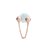 Rose gold heart safety chain