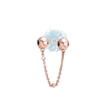 Rose gold heart safety chain Rose gold heart safety chain