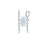 Hoop and droplet earrings