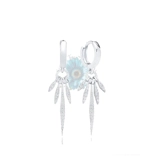 Hoop tassel earrings