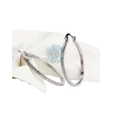 Big circle inlaid earrings