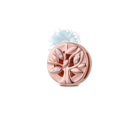Rose gold family tree charm Rose gold family tree charm