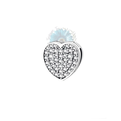 Jewelled heart charm