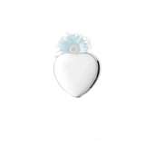 Silver heart charm