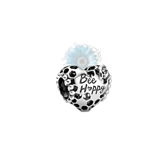 Bee happy heart charm