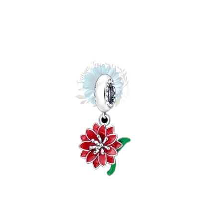 Red flower charm Red flower charm