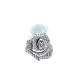Jewelled rose in bloom charm
