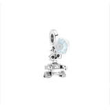 Silver Wall-e charm