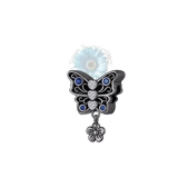 Black butterfly charm