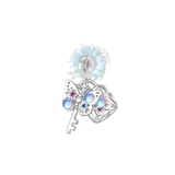 Butterfly key and padlock charm