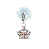 Orange crown charm