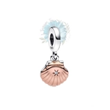 Rose gold sea shell charm