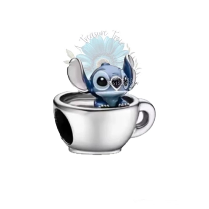 Cup of stitch charm