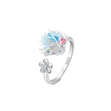 Butterfly and flower ring