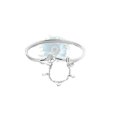 Sun clasp with safety chain charm brac..