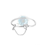 Forever heart clasp with safety chain ..
