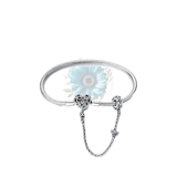 Sister clasp with safety chain charm b..