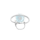 Sun and moon clasp with safety chain c..