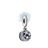 Round dangle star and moon charm