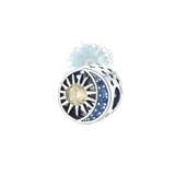 Round sun and moon charm