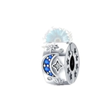Silver moon and star safety clip