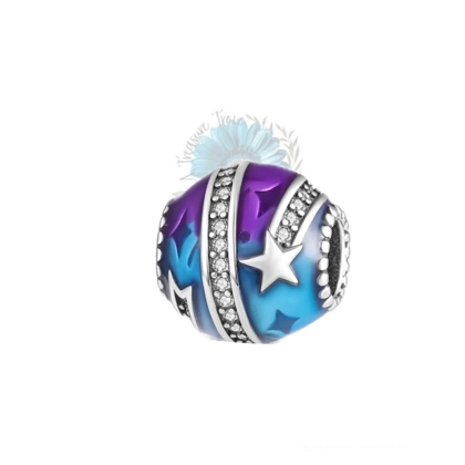 Round shooting star charm Round shooting star charm