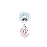 Pearlescent moon charm
