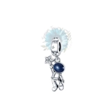 Astronaut and silver star charm