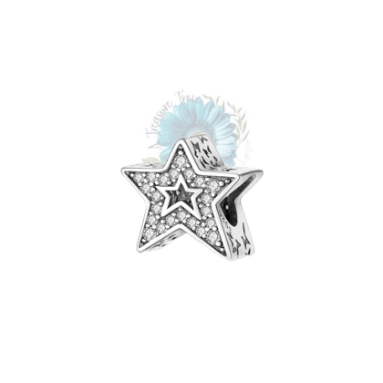 Silver star charm Silver star charm
