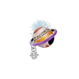 Colourful planet charm