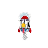 Colourful rocket charm