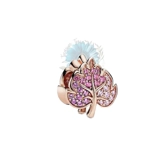 Rose gold leaf charm