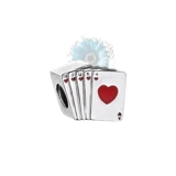 Heart cards charm