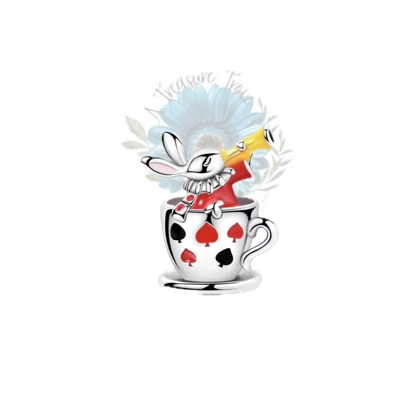 White rabbit charm