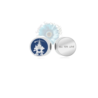 Mickey all for love round charm Mickey all for love round charm