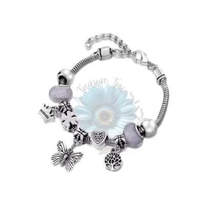 Butterfly charm bracelet