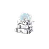 Books/scroll/cap graduation charm