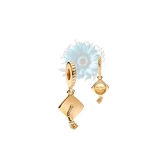 Gold graduation cap charm
